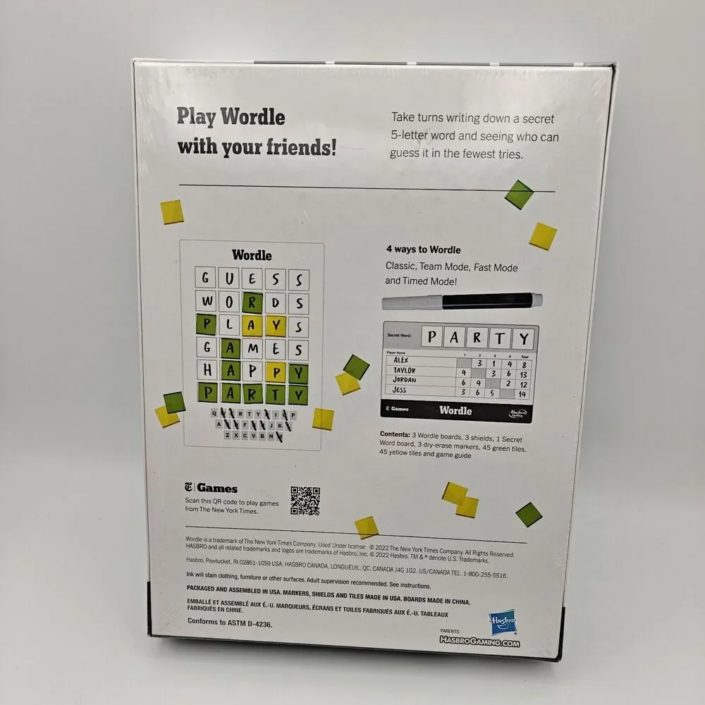 Wordle The Party Game, Board Game New York Times by Hasbro, Brand New SEALED